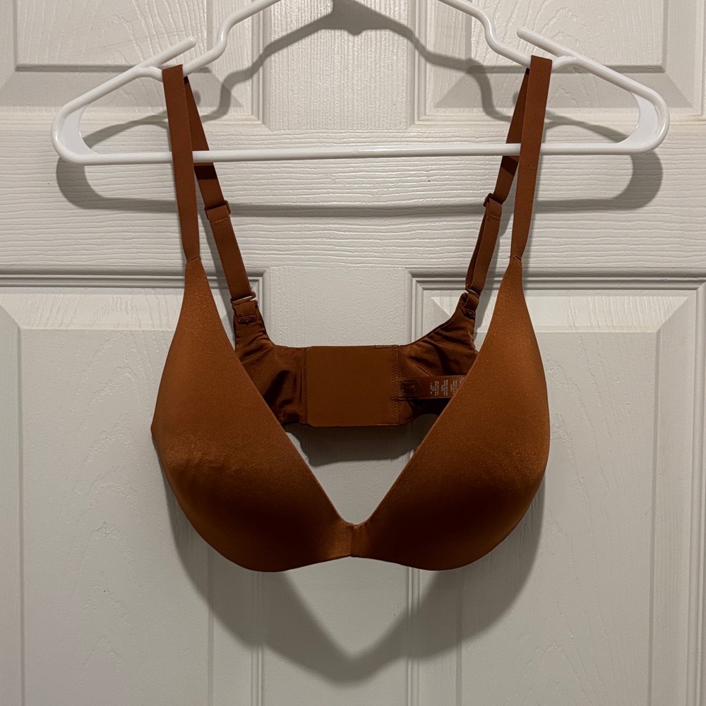 SKIMS Deep V T-shirt Bra - Chestnut Brown